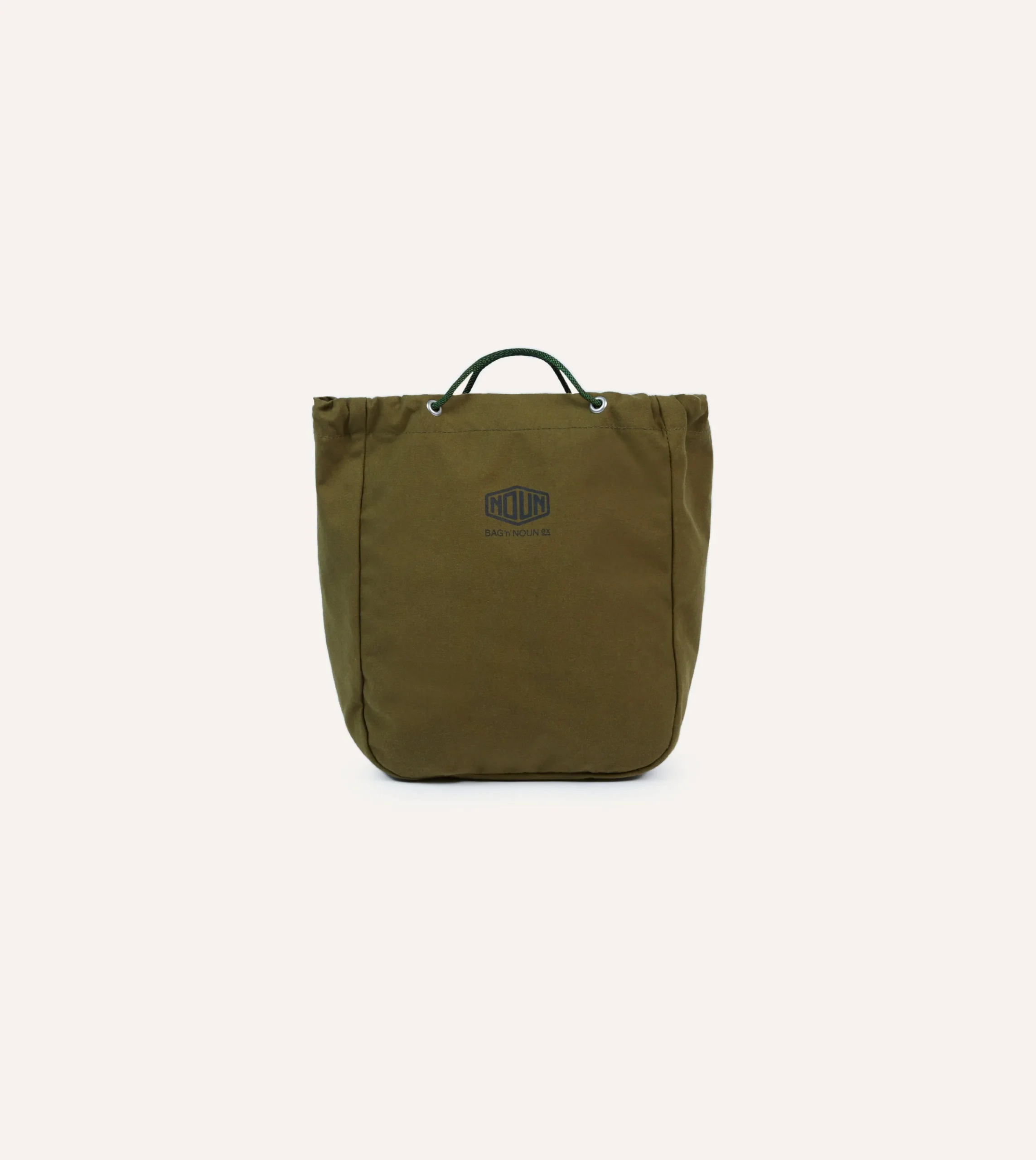 Drake’s Bag’n’Noun Olive Army Spindle Bag