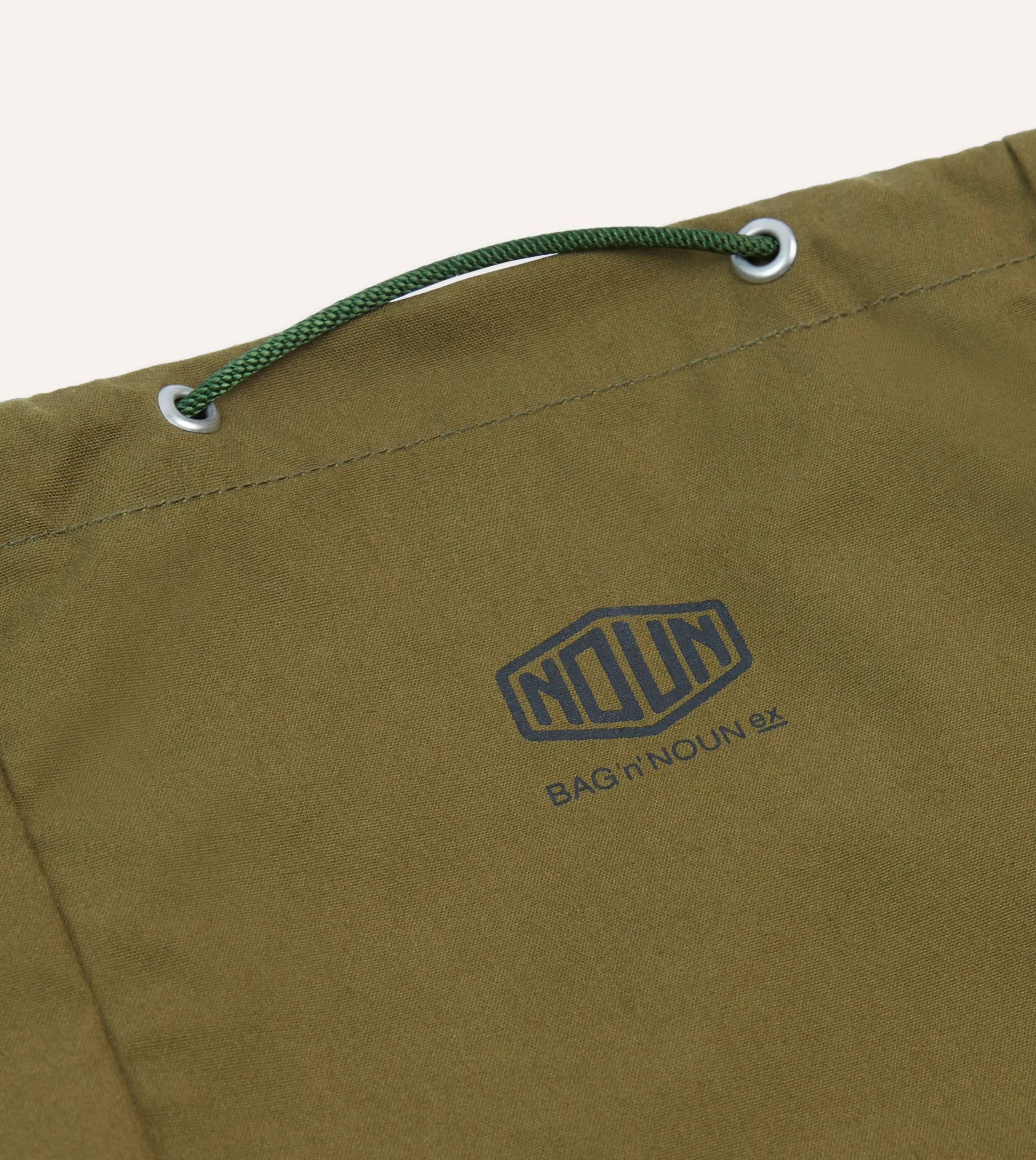 Drake’s Bag’n’Noun Olive Army Spindle Bag