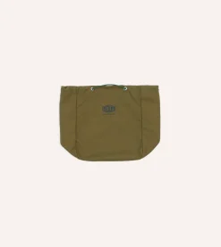 Drake’s Bag’n’Noun Olive Army Spindle Bag