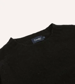 Drake’s Brushed Shetland Crew Neck Jumper