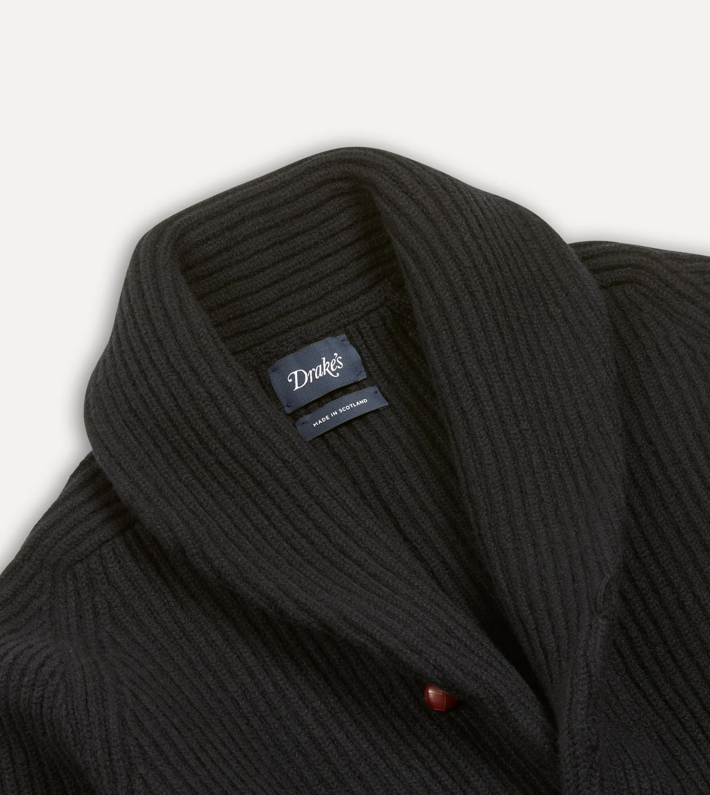 Drake’s Lambswool Shawl Collar Cardigan
