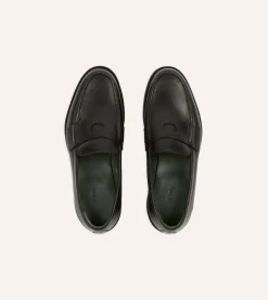 Drake’s Leather Charles Goodyear Welted Penny Loafer