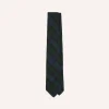 Drake’s Blackwatch Fine Woven Grenadine Silk Tipped Tie