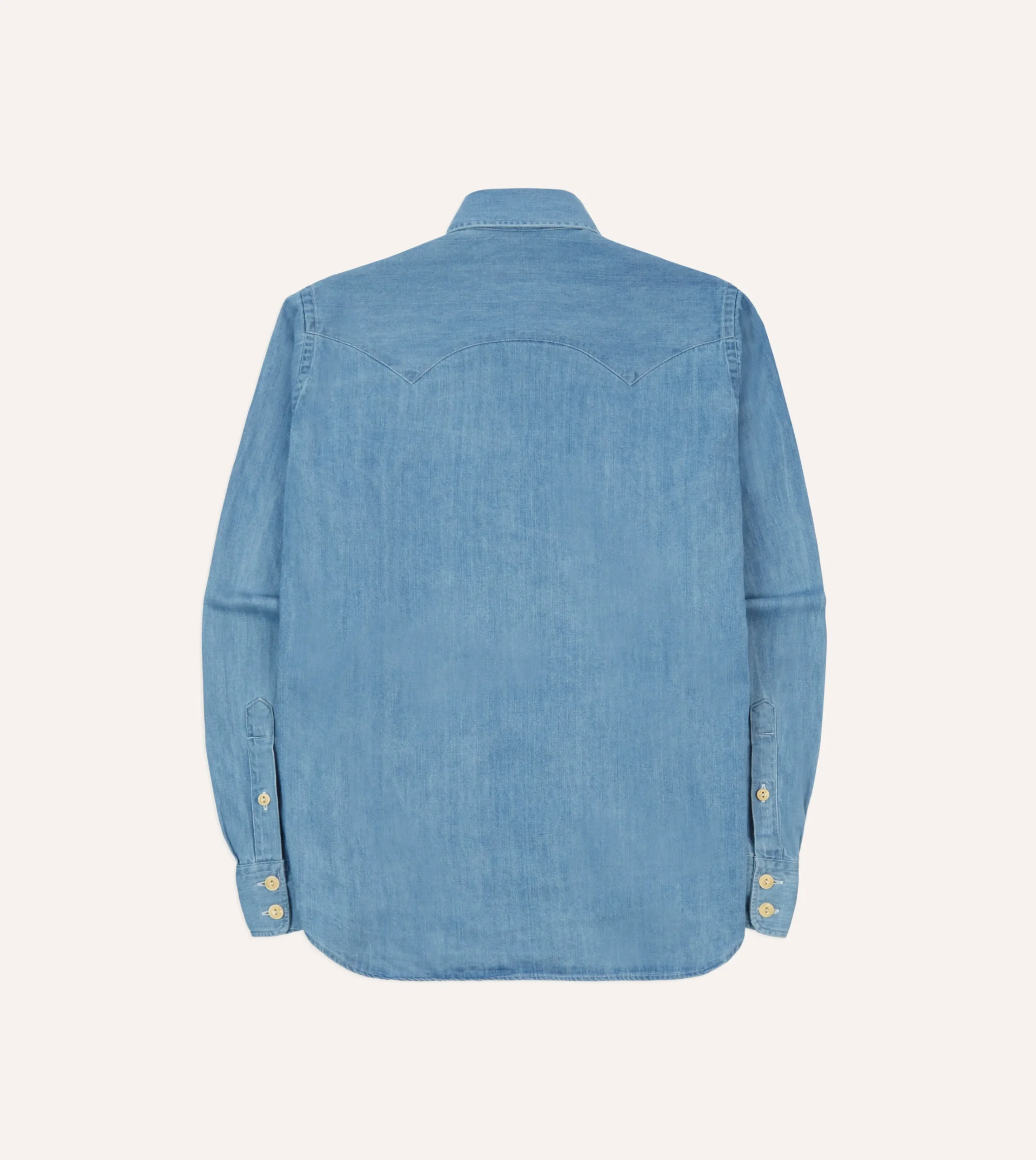 Drake’s Denim Two-Pocket Western Shirt