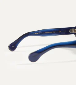 Drake’s Blue Acetate Jules Sunglasses