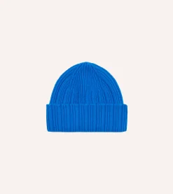 Drake’s Angora Lambswool Ribbed Knit Cap