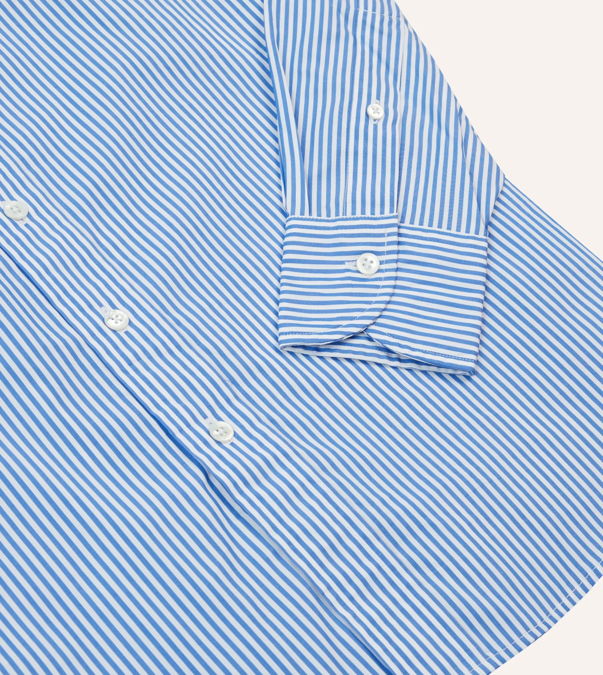 Drake’s Bengal Stripe Cotton Poplin Button-Down Shirt