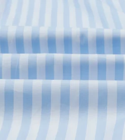 Drake’s Blue Broad Stripe Cotton Poplin Button-Down Shirt