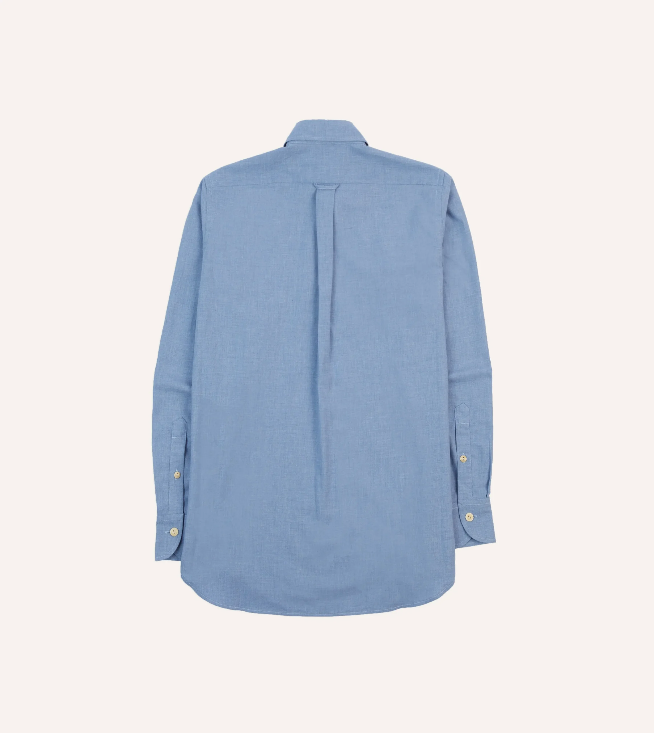 Drake’s Cotton Flannel Two-Pocket Work Shirt
