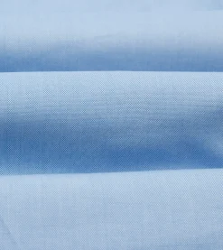 Drake’s Blue Pinpoint Oxford Cotton Cloth Long Point Collar Shirt