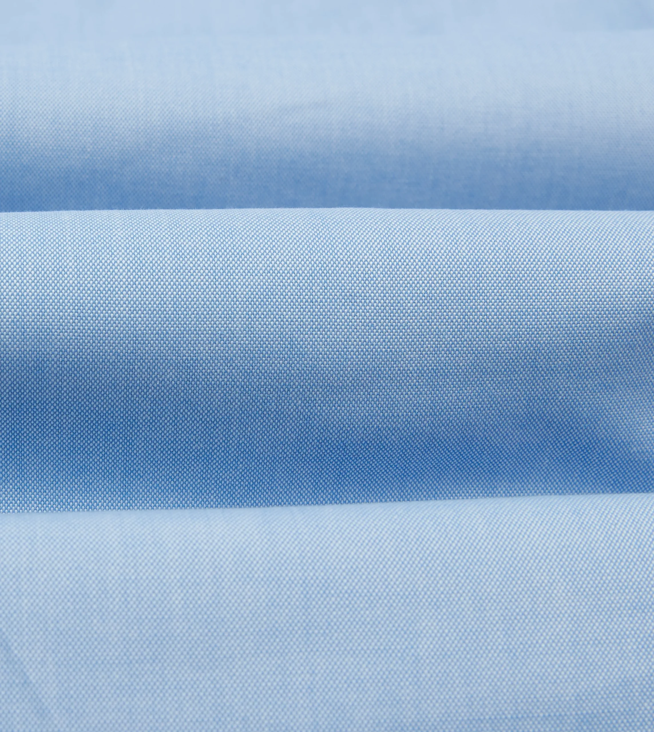 Drake’s Blue Pinpoint Oxford Cotton Cloth Long Point Collar Shirt