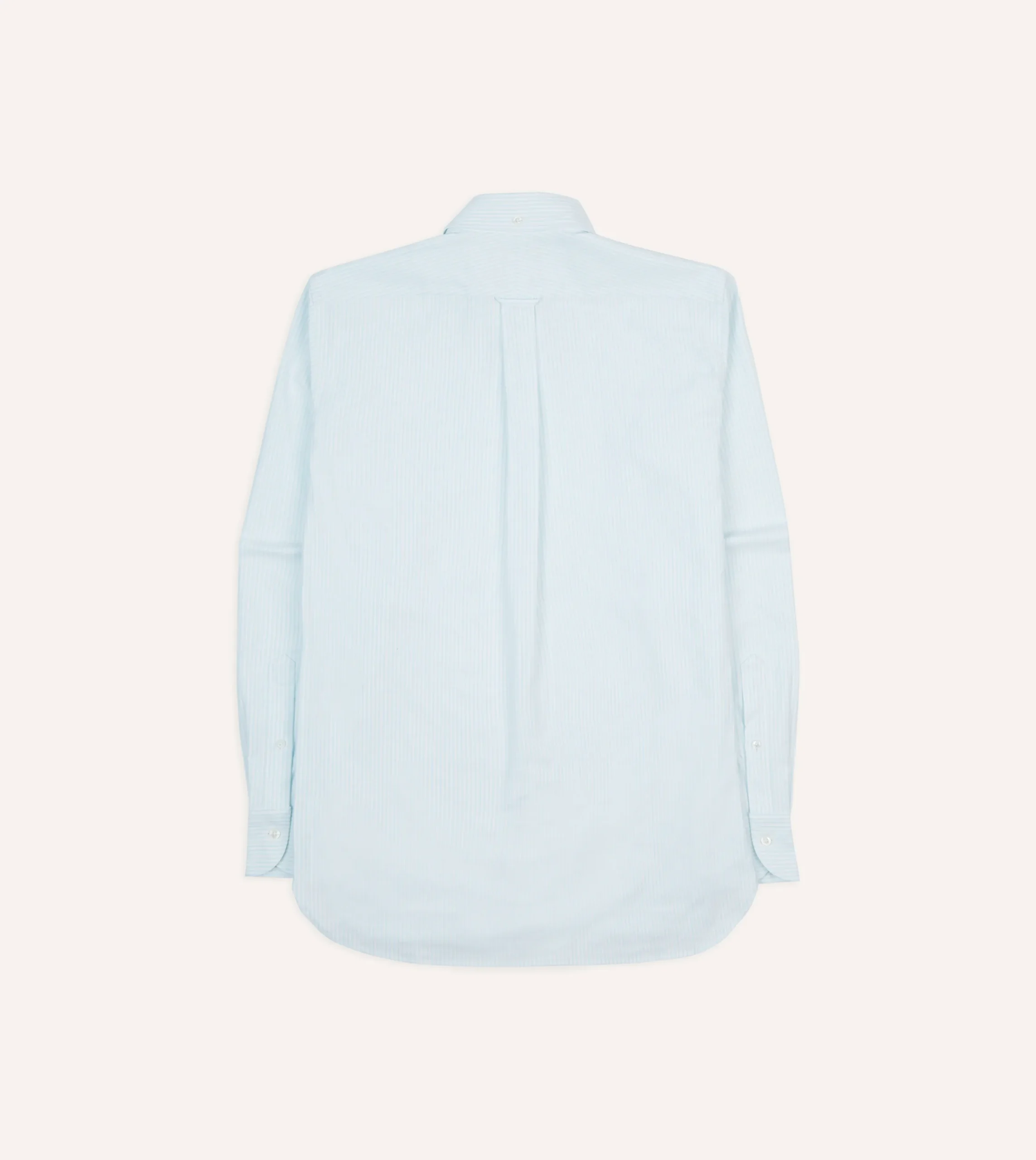 Drake’s Ticking Stripe Cotton Oxford Cloth Pocket Button-Down Shirt