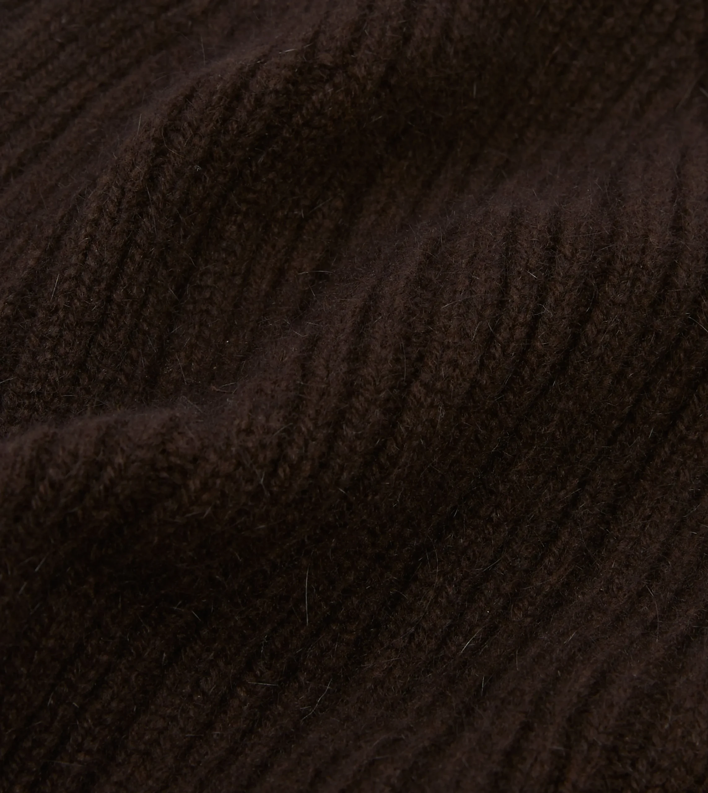 Drake’s Angora Lambswool Ribbed Knit Cap