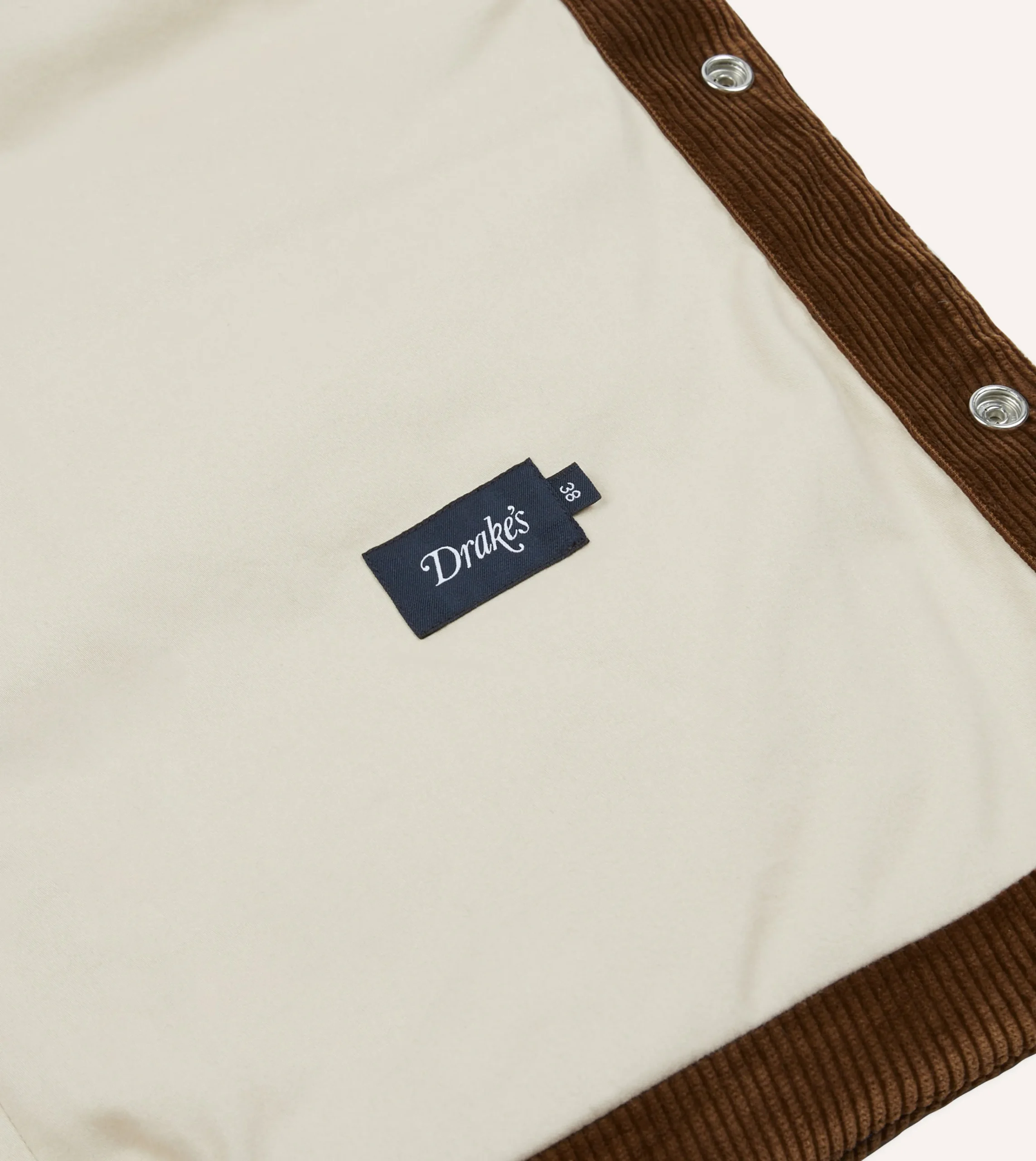 Drake’s Brown Corduroy Down Vest