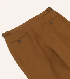 Drake’s Irish Linen Single Pleat Trouser