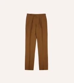 Drake’s Irish Linen Single Pleat Trouser