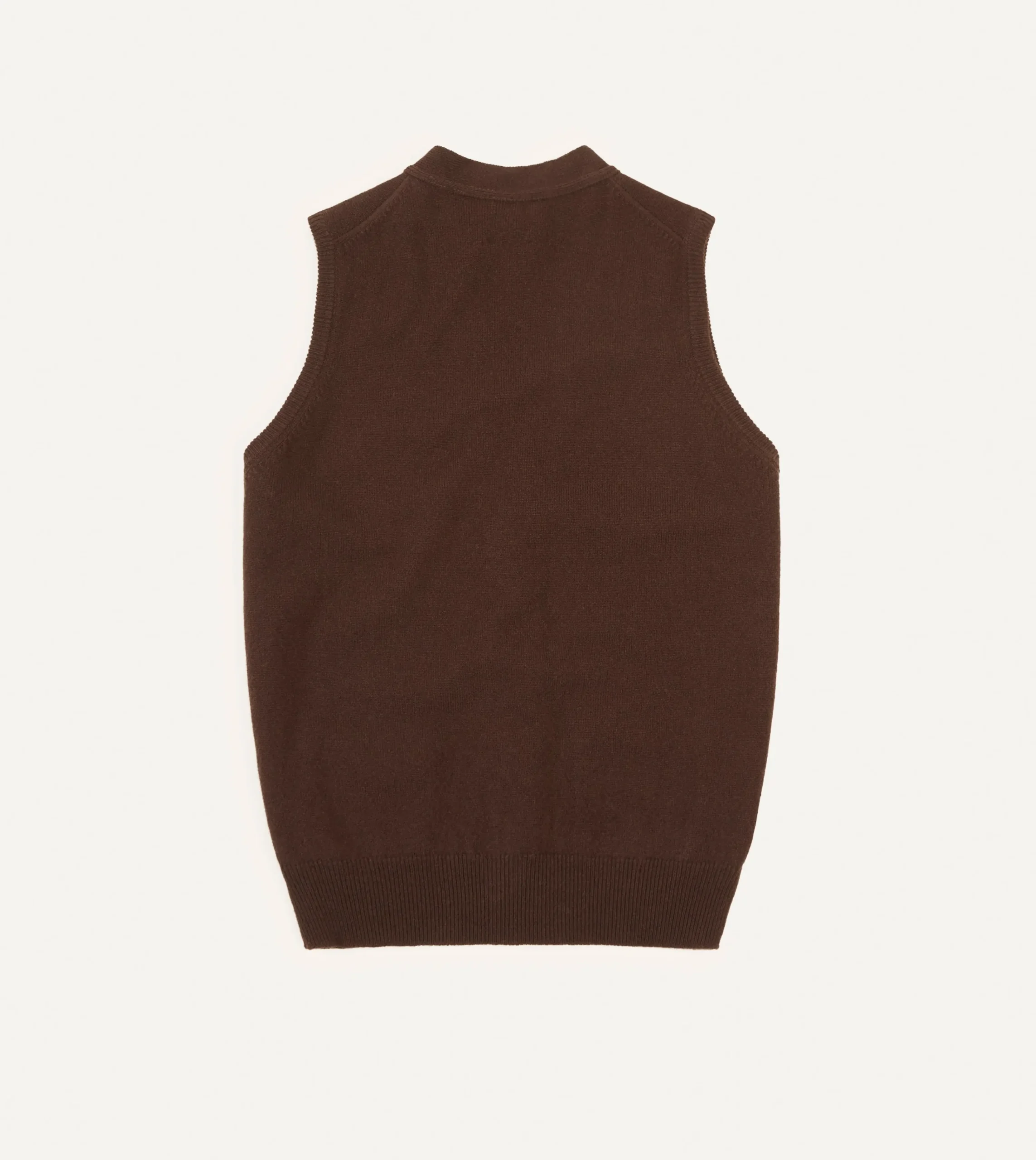 Drake’s Lambswool Sleeveless Cardigan