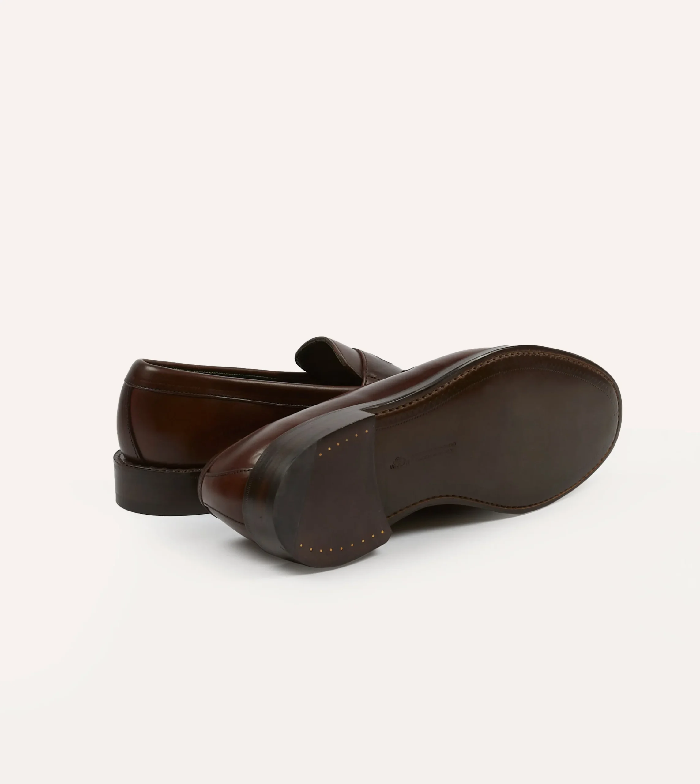 Drake’s Leather Charles Goodyear Welted Penny Loafer