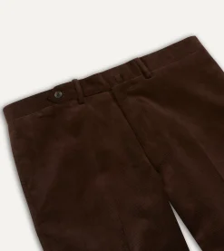 Drake’s Mid-Wale Corduroy Flat Front Trouser