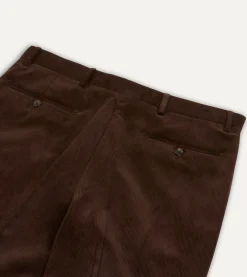 Drake’s Mid-Wale Corduroy Flat Front Trouser