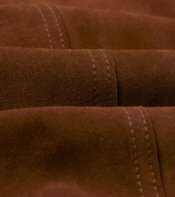 Drake’s Brown Roughout Suede Overshirt
