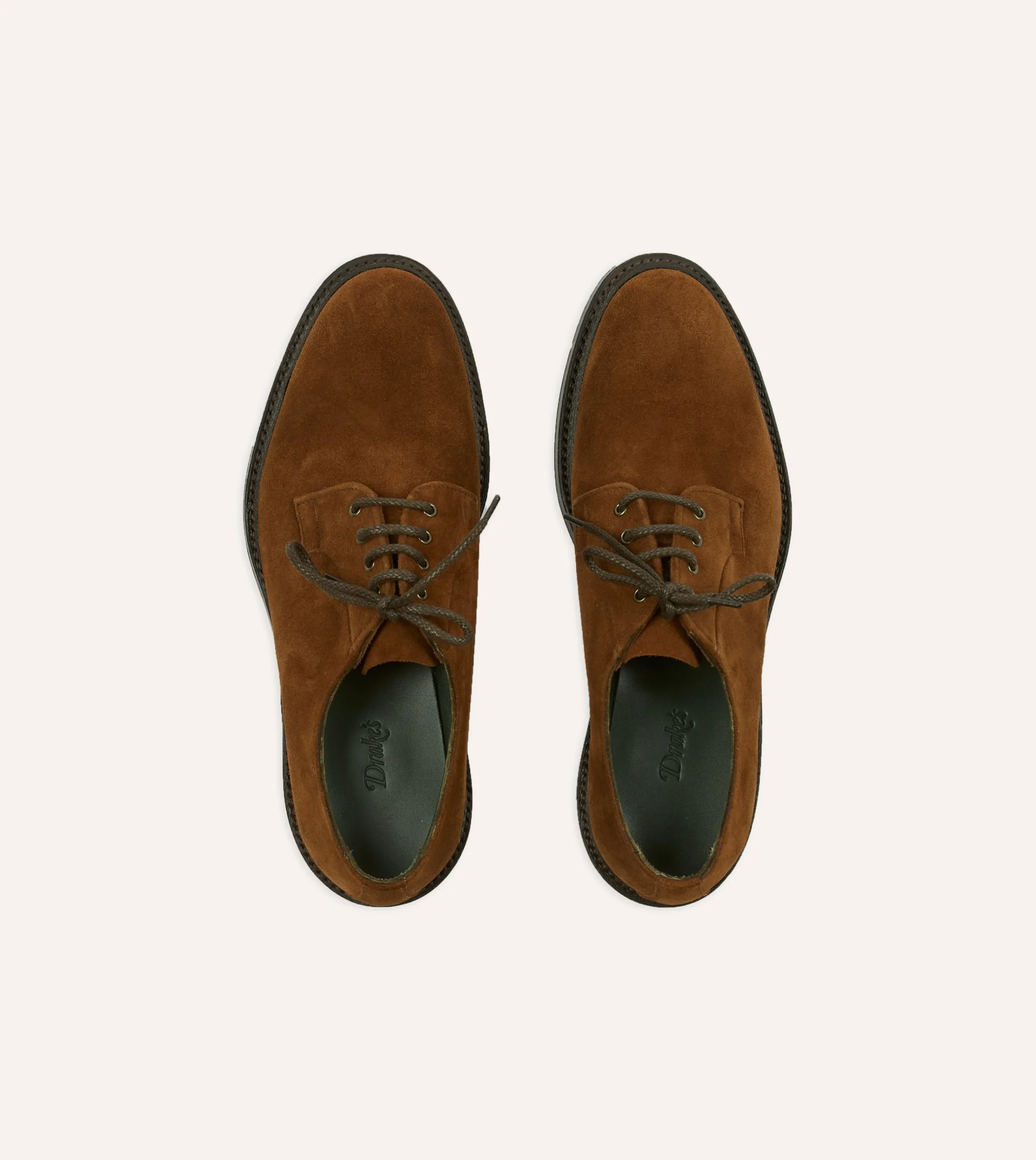 Drake’s Suede August Goodyear Welted Derby Shoe