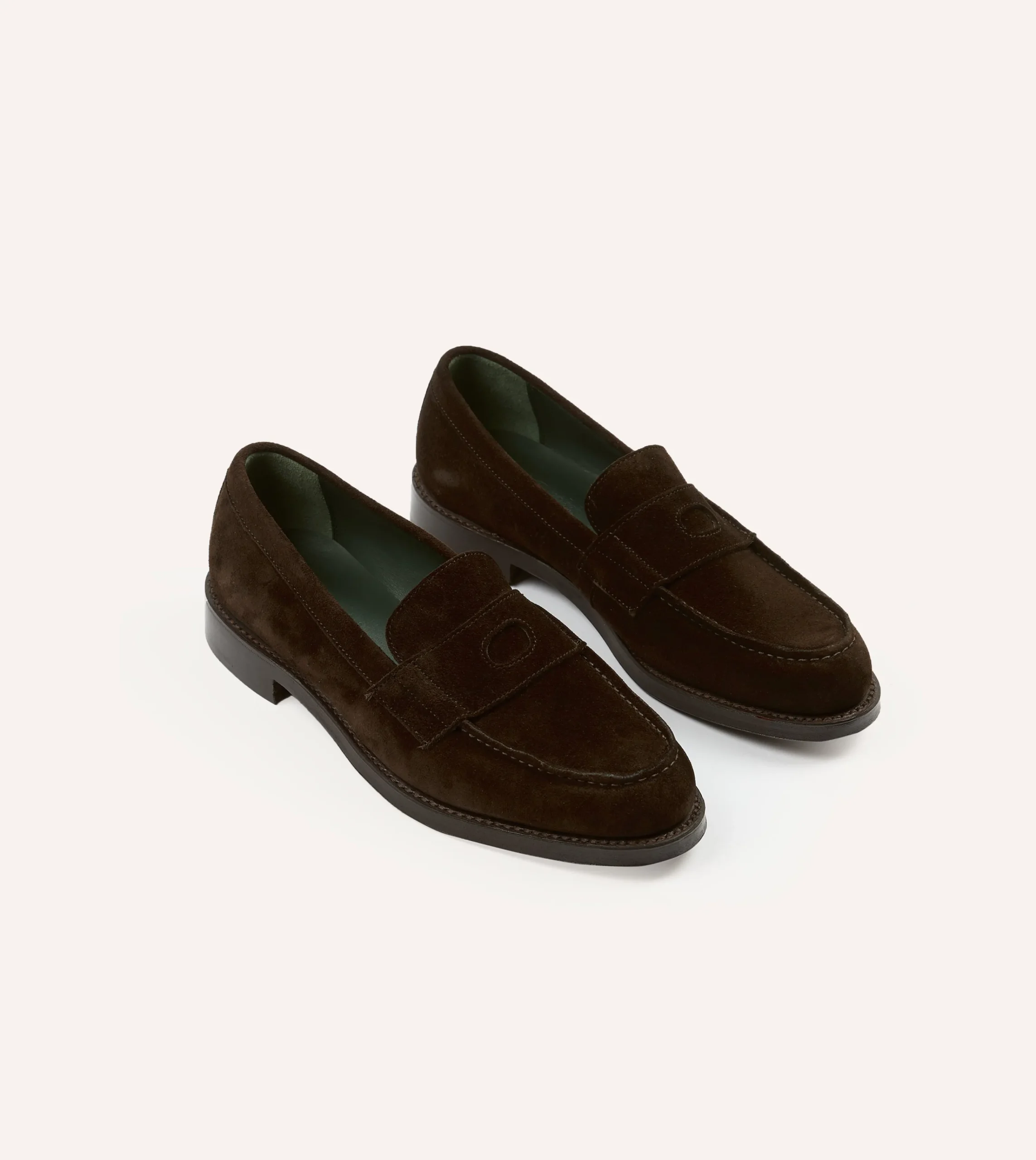 Drake’s Suede Charles Goodyear Welted Penny Loafer