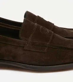 Drake’s Suede Charles Mk II Goodyear Welted Penny Loafer