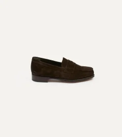 Drake’s Suede Charles Mk II Goodyear Welted Penny Loafer