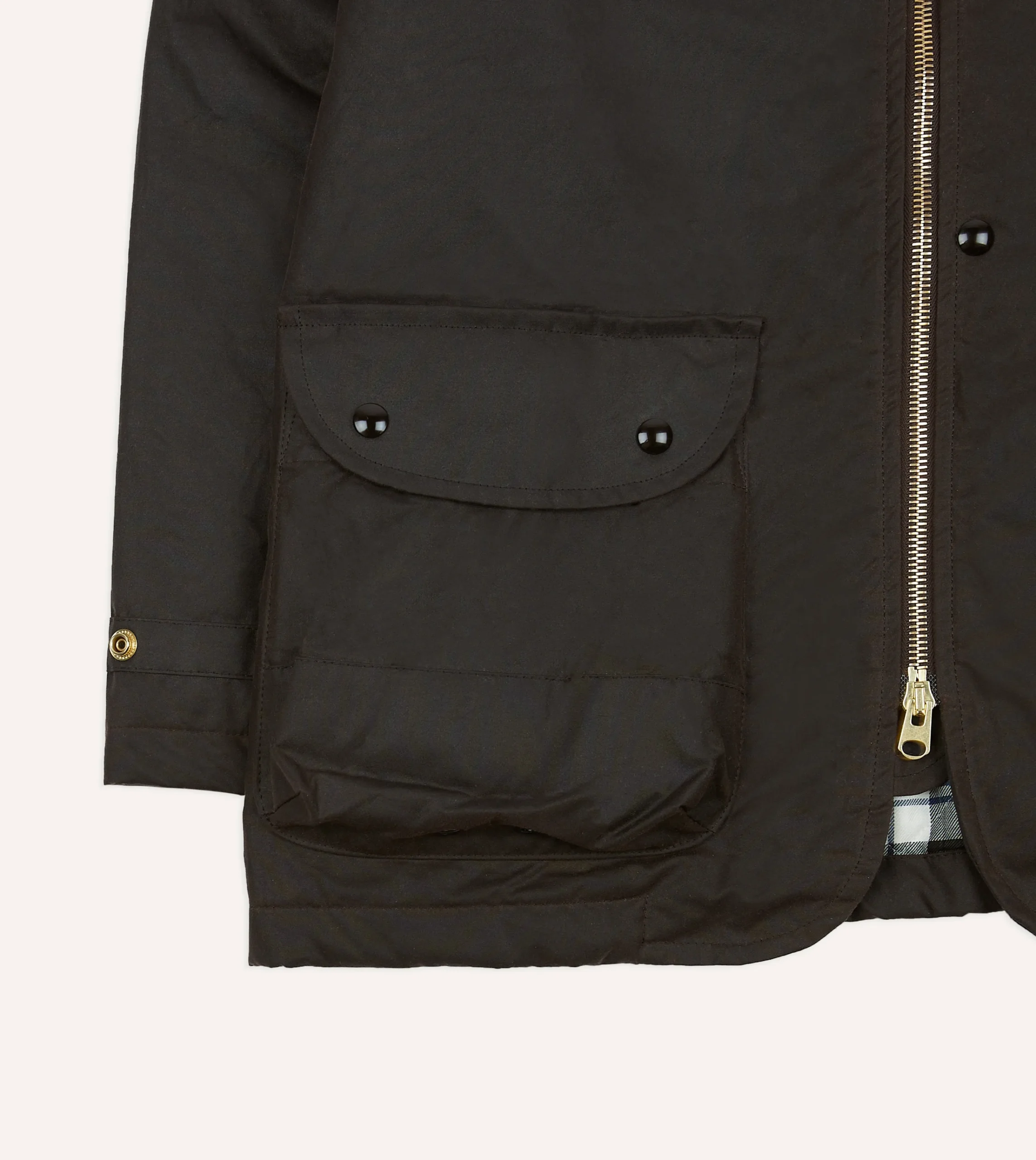 Drake’s Waxed Coverall Jacket