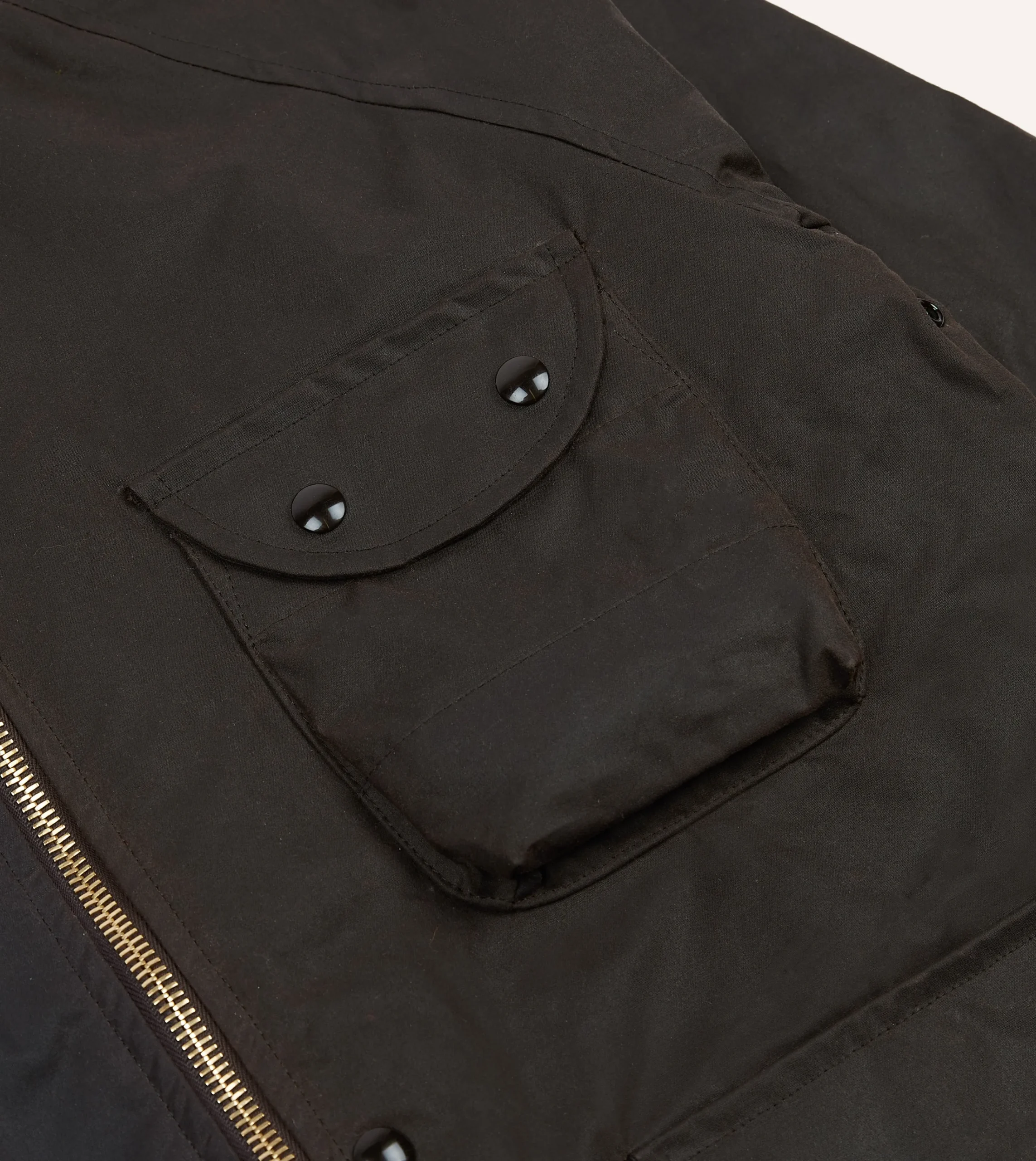 Drake’s Waxed Coverall Jacket
