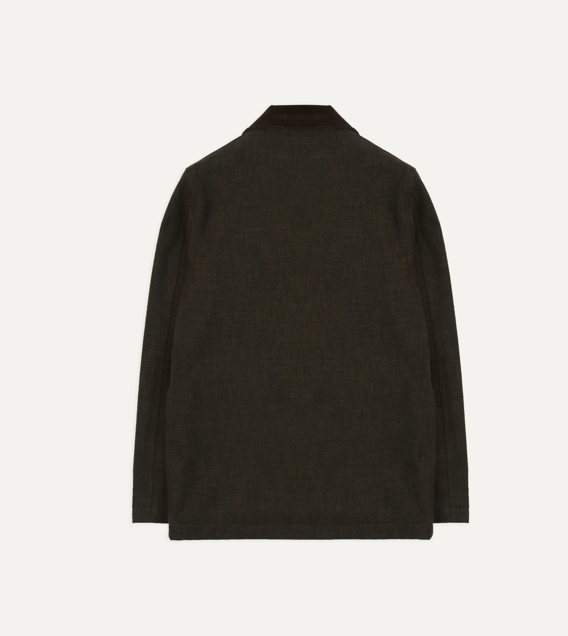 Drake’s Brown Wool-Cotton Three-Pocket Chore Jacket