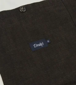 Drake’s Brown Wool-Cotton Three-Pocket Chore Jacket