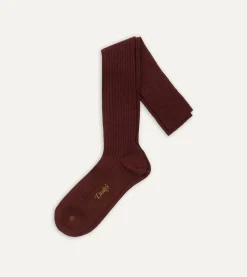Drake’s Wool Over-The-Calf Socks