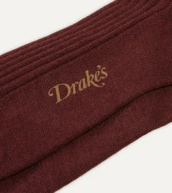 Drake’s Wool Over-The-Calf Socks