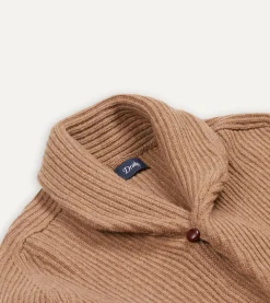 Drake’s Lambswool Shawl Collar Cardigan
