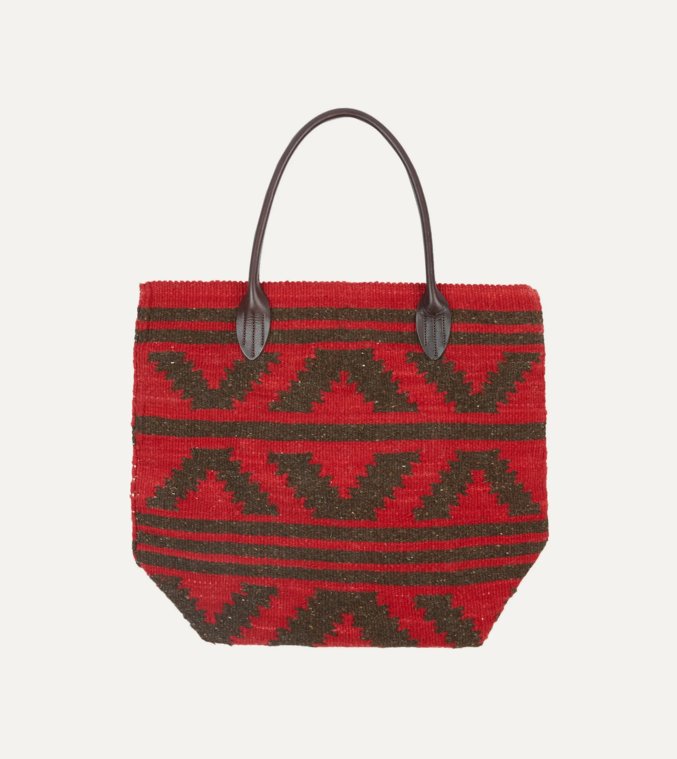 Drake’s Chamula Antique Red Wool Blanket Tote