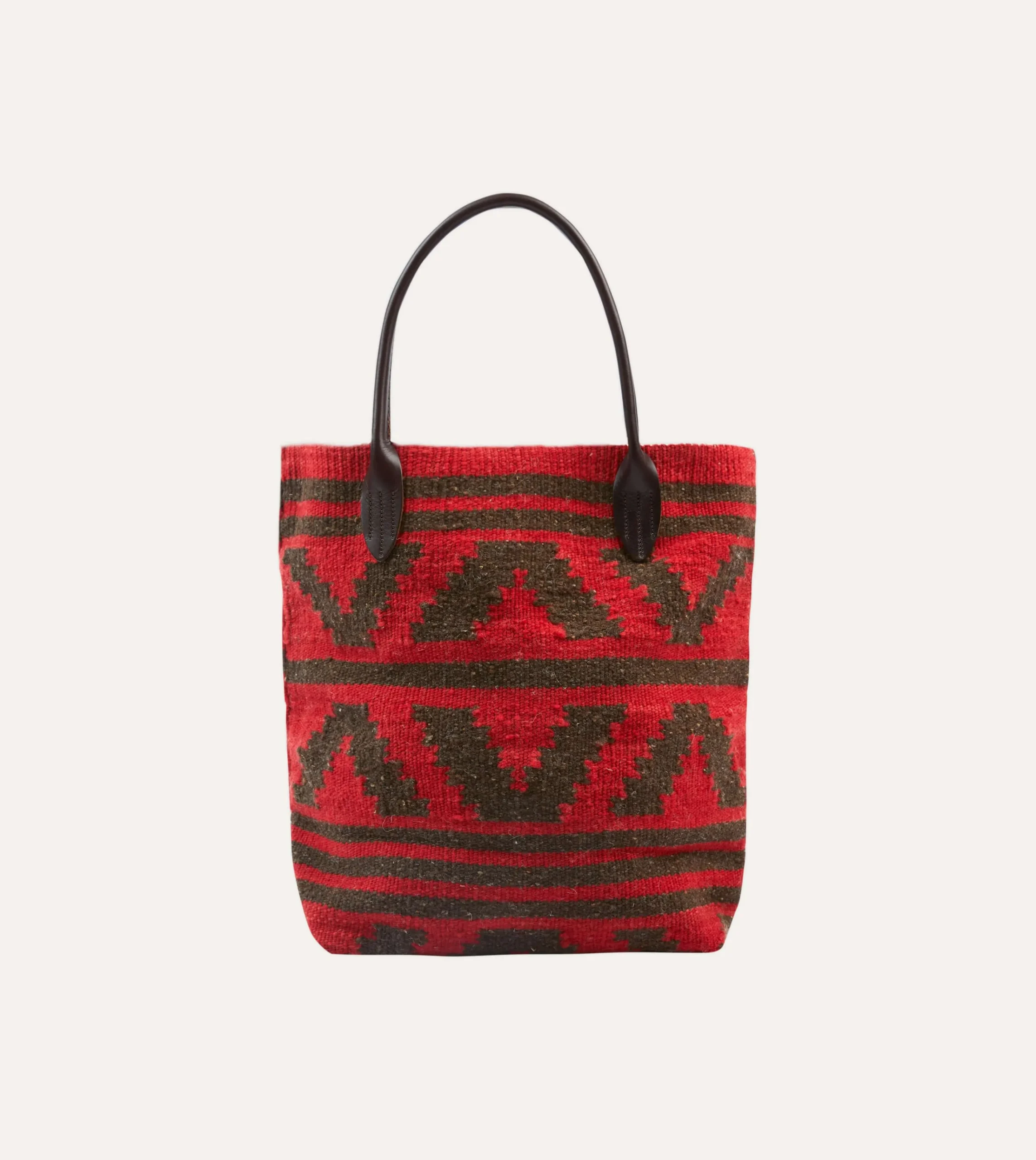 Drake’s Chamula Antique Red Wool Blanket Tote
