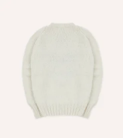Drake’s Chamula For Drake's Ecru Avocado Merino Jumper