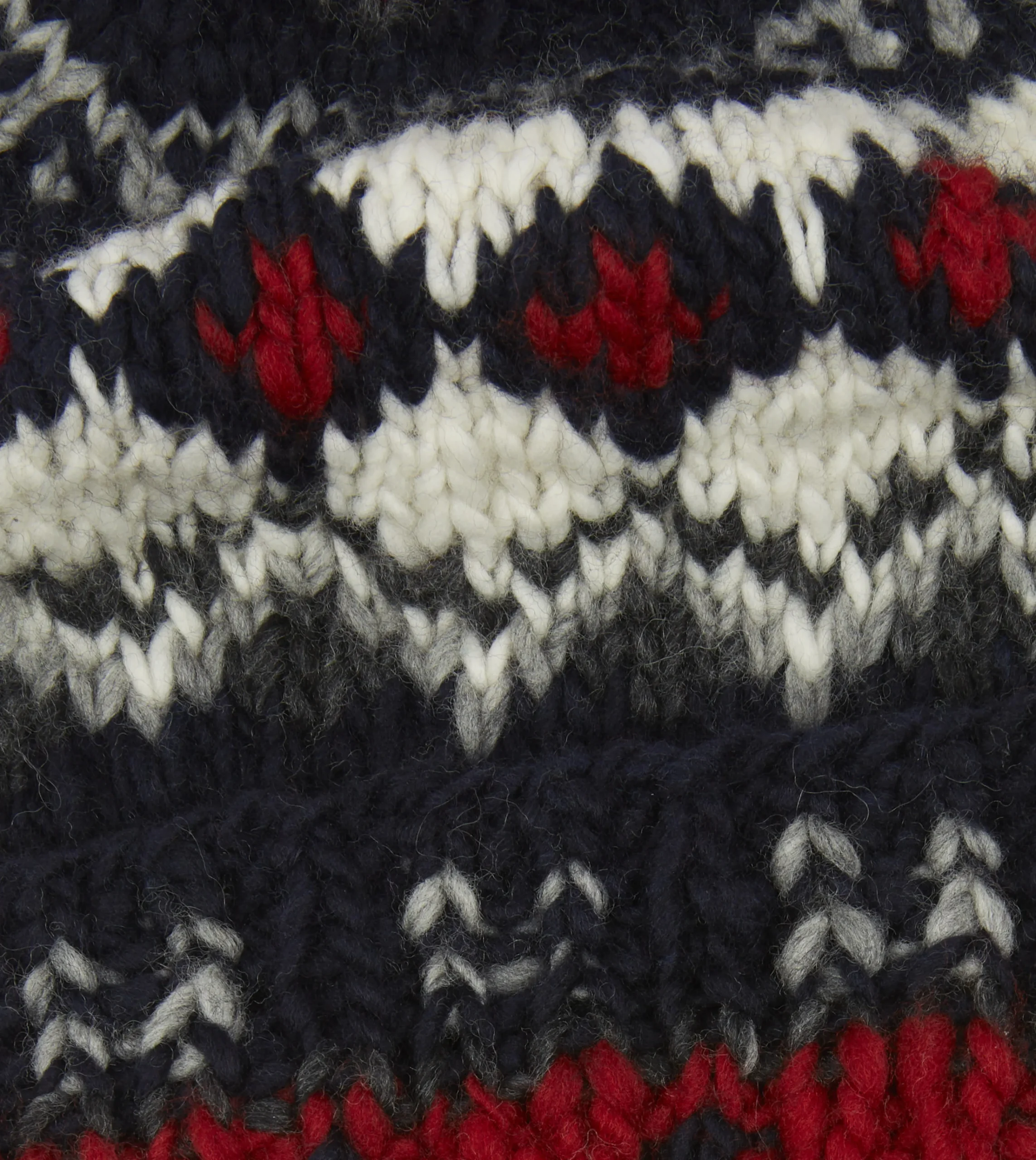 Drake’s Chamula For Drake's Navy Fairisle Merino Knit Cap