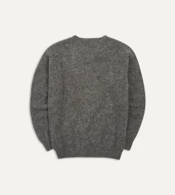 Drake’s Brushed Shetland Crew Neck Jumper
