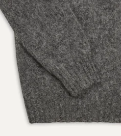 Drake’s Brushed Shetland Crew Neck Jumper