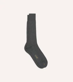 Drake’s Cotton Mid-Calf Socks