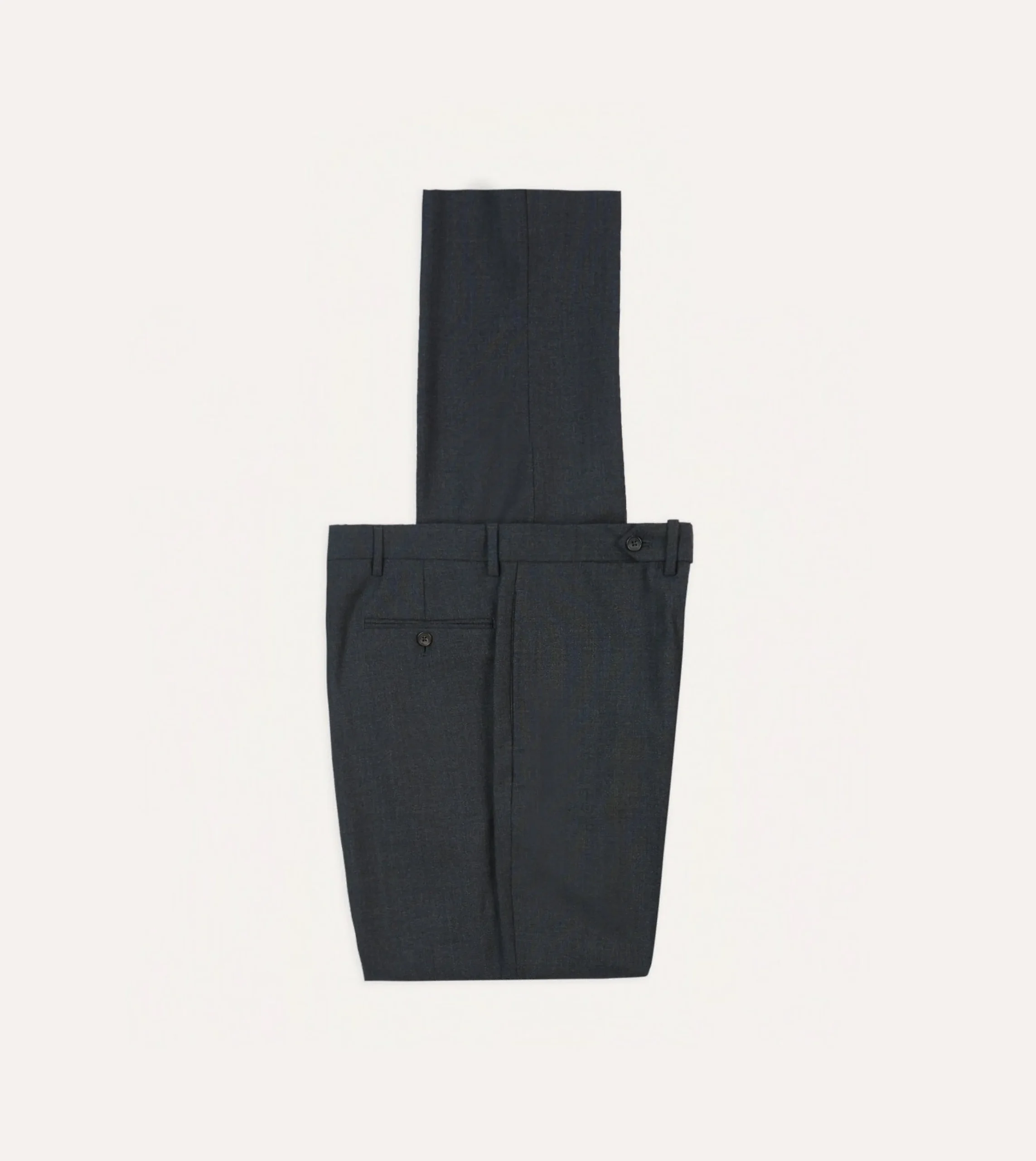 Drake’s Tropical Wool Flat Front Trouser