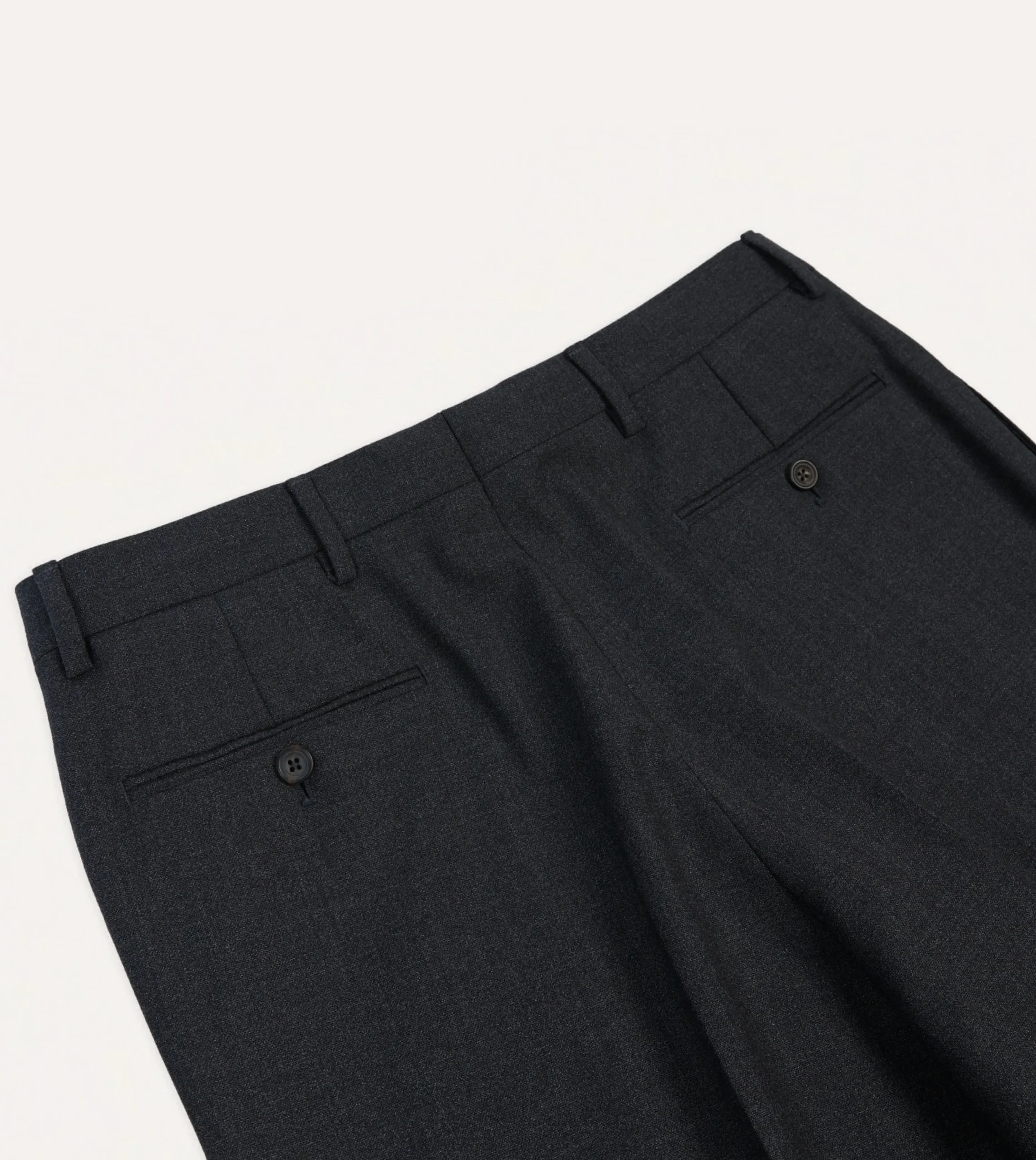 Drake’s Tropical Wool Flat Front Trouser