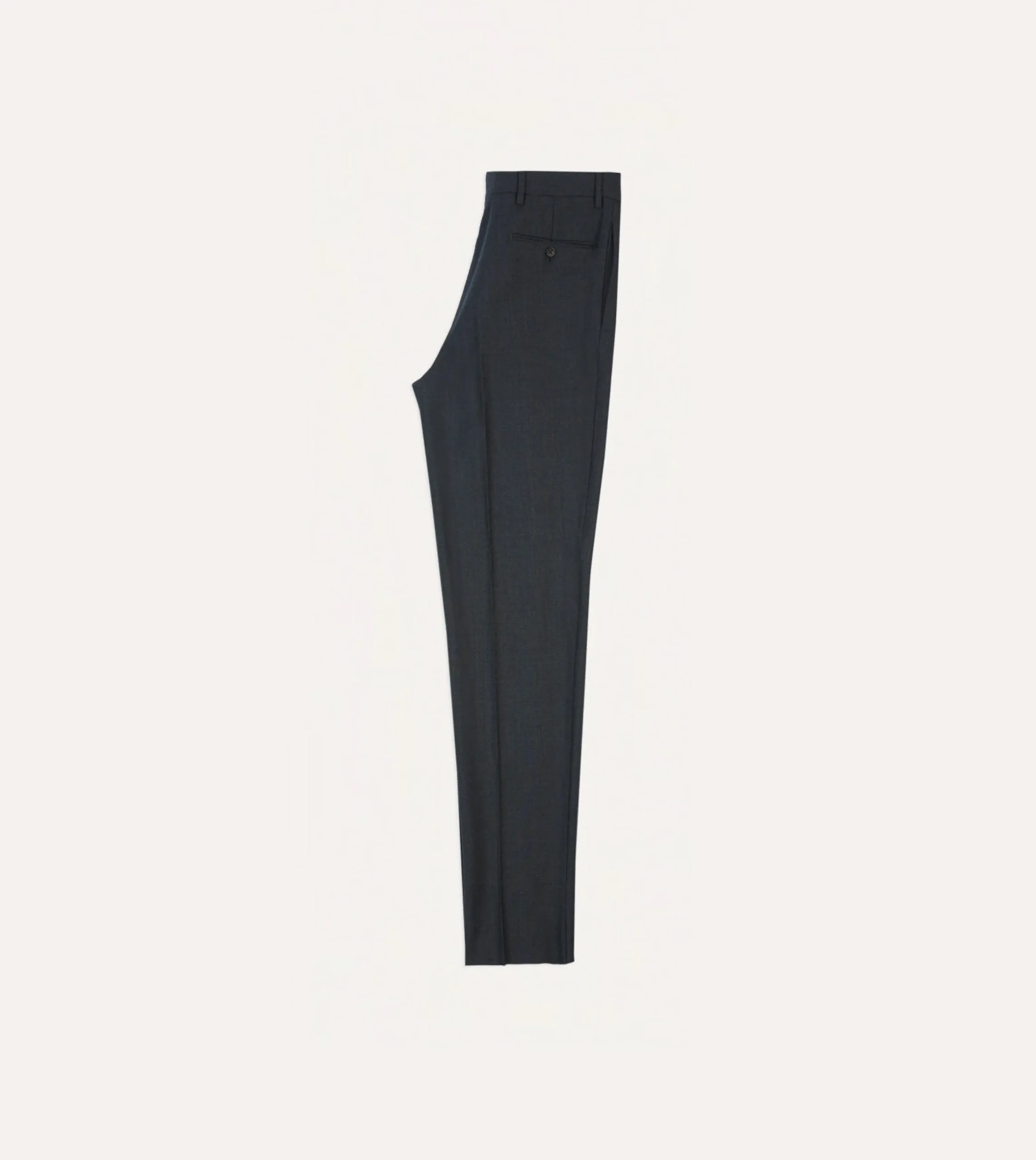 Drake’s Tropical Wool Flat Front Trouser
