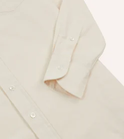 Drake’s Cotton Oxford Cloth Long Point Collar Shirt