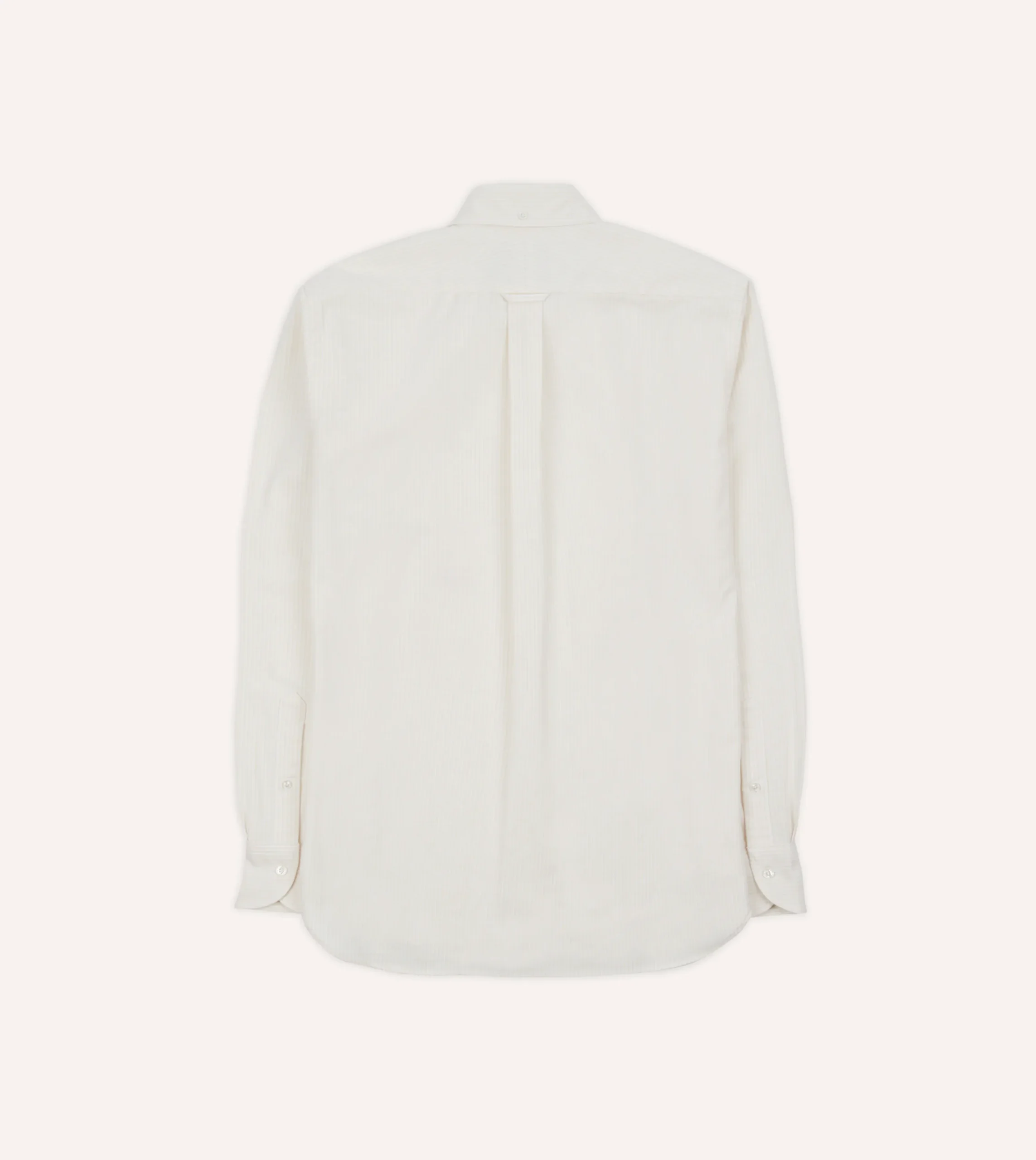 Drake’s Ticking Stripe Cotton Oxford Cloth Pocket Button-Down Shirt