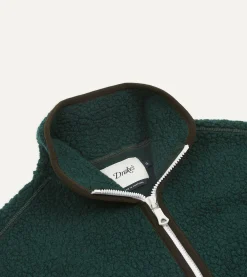 Drake’s Boucle Wool Zip Fleece Vest
