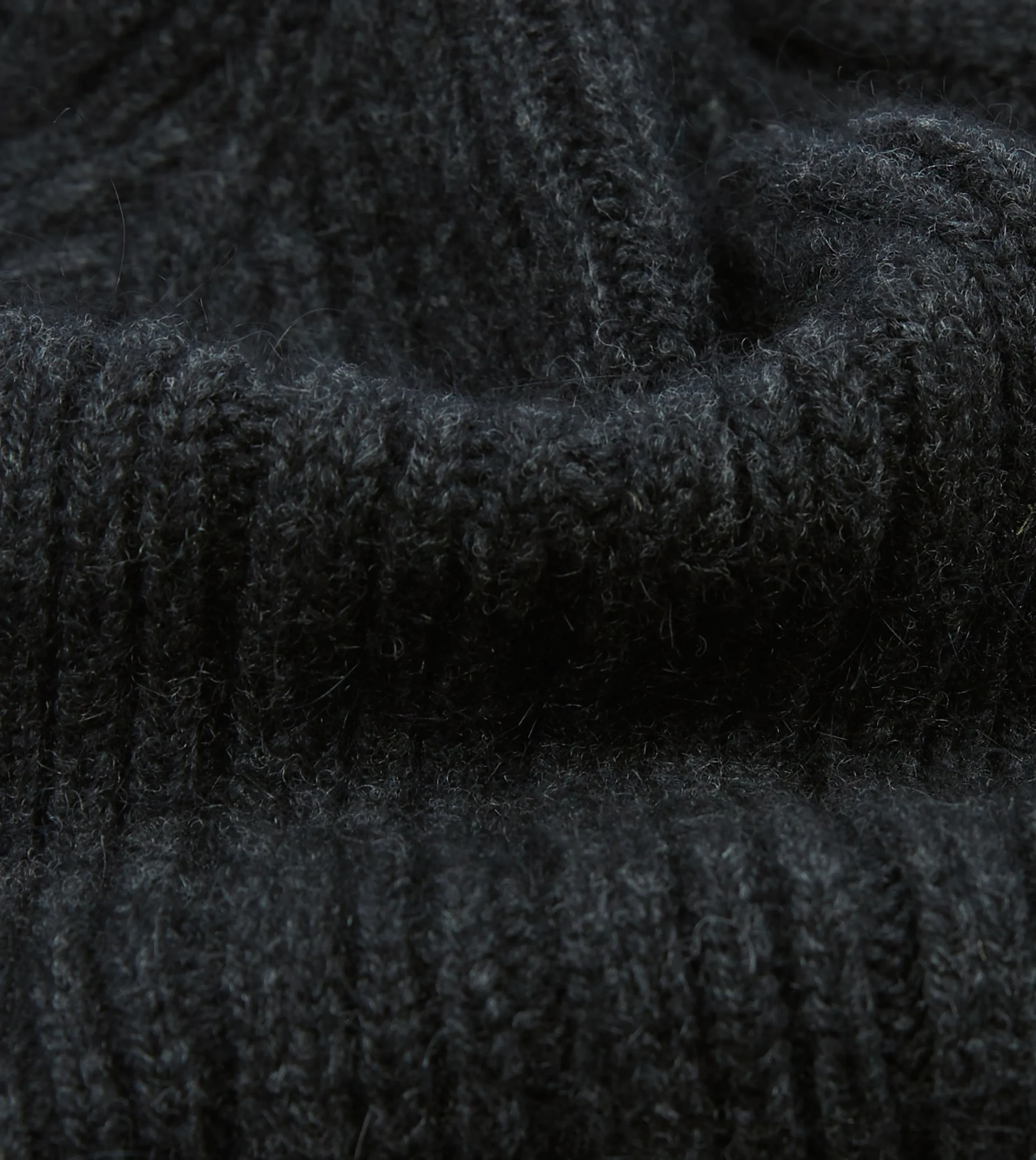 Drake’s Angora Lambswool Ribbed Knit Cap